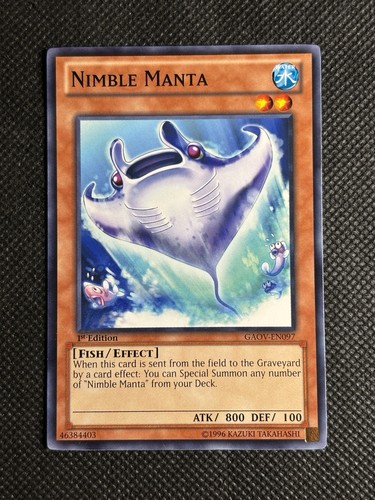 Yugioh nimble manta - nimble,