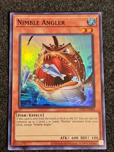 Yugioh nimble angler - yugioh,